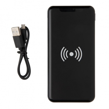 Logotrade reklaamkingid pilt: Reklaamkingitus: Ultra Thin 4.000 mAh Wireless 5W Charging Powerbank, black