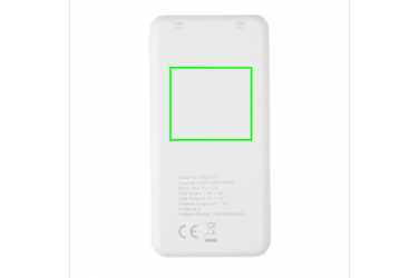 Logotrade reklaamkingitused pilt: Firmakingitus: Ultra Thin 4.000 mAh Wireless 5W Charging Powerbank, white