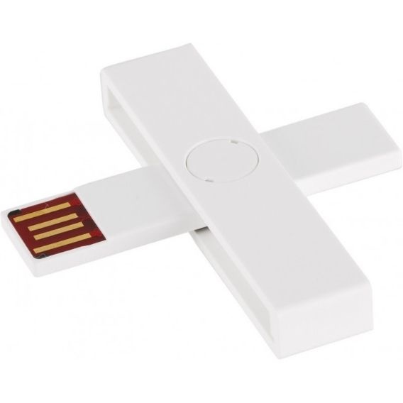 Logotrade ärikingid pilt: ID ID-kaardi lugeja, USB, blisterpakendis, valge