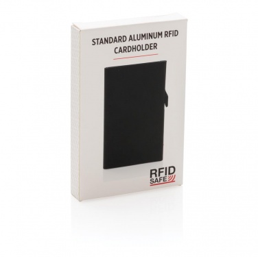 Logotrade ärikingituse foto: Meene: Standard aluminium RFID cardholder, black