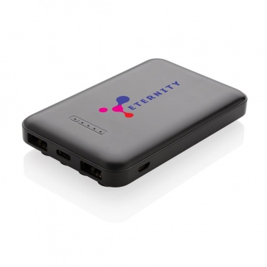 Logotrade reklaamkingid pilt: Reklaamtoode: 5.000 mAh wireless charging pocket powerbank, black