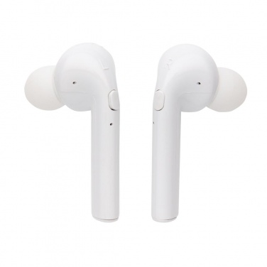 Logotrade ärikingid pilt: Reklaamtoode: Liberty TWS earbuds with 5.000 mAh powerbank, white