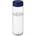 H2O Active® Vibe 850 ml keeratava korgiga veepudel, Läbipaistev / sinine