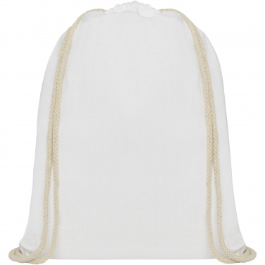 Logotrade ärikingid pilt: Oregon 140 g/m² puuvillane pingutusnööriga seljakott 5L