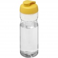 H2O Active® Base Tritan™ 650 ml keeratava kaanega spordipudel, Läbipaistev selge / kollane