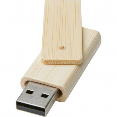 Logo trade meene pilt: Pöörake 8 GB bambusest USB-mälupulka