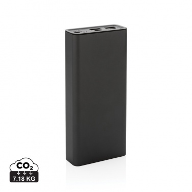 Logotrade reklaamkingi foto: Terra RCS taaskasutatud 20 W alumiiniumist akupank 20 000 mAh