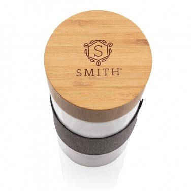 Logo trade firmakingi pilt: Impact topeltseinaga borosilikaatklaasist pudel