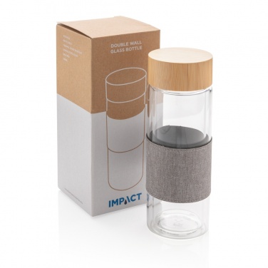 Logotrade ärikingitused pilt: Impact topeltseinaga borosilikaatklaasist pudel