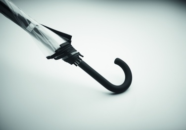 Logo trade reklaamkingid foto: Läbipaistev 23-tolline käsitsi avatav vihmavari