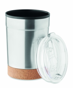 Logotrade reklaamkingitused pilt: Topeltseinaga termoskruus, 300 ml, korgist alusega