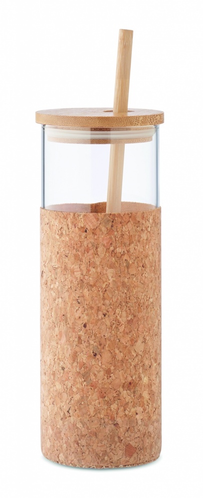 Logotrade ärikingitused pilt: Korgist ümbrise ja bambusest kaanega joogitops, 450 ml