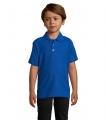 SUMMER II KIDS Polo 170g, Kuninglik Sinine