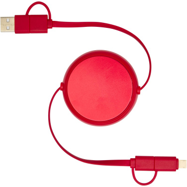 Logotrade reklaamkingi foto: Punane Alasia 5-in-1 laadimisjuhe