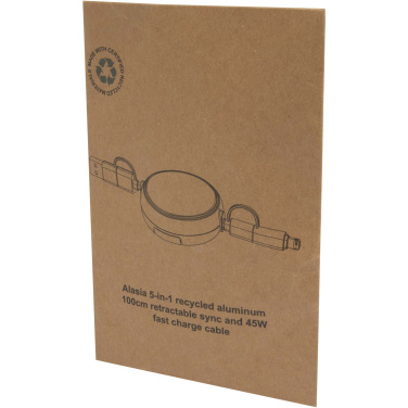 Logotrade reklaamtoote foto: Punane Alasia 5-in-1 laadimisjuhe