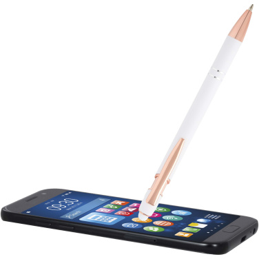 Logo trade reklaamkingid foto: Nanna pastapliiats roosakuldse viimistlusega (sinine tint)