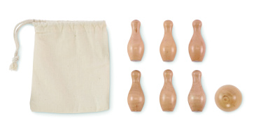 Logotrade ärikingid pilt: BOLITO mini männipuidust keeglikomplekt