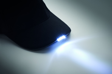 Logotrade ärikingituse foto: LUZCAP 5 paneeliga LED puuvillane müts 220gr/m²