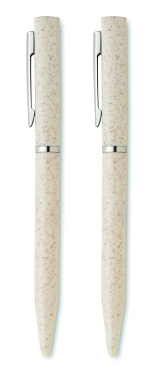 Logo trade reklaamkingi pilt: PEAT nisuõlest keskkonnasõbralik pastapliiatsi komplekt