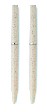 Logotrade ärikingituse foto: PEAT nisuõlest keskkonnasõbralik pastapliiatsi komplekt