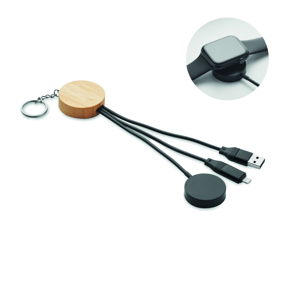 Logotrade firmakingid pilt: BULE võtmehoidjaga 4in1 60 W kaabliga