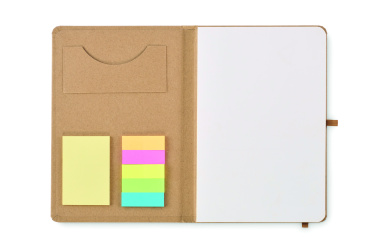 Logotrade reklaamtoote foto: STICKNOTE taaskasutatud paberist A5 märkmikukomplekt