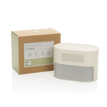 Logo trade firmakingid foto: LumaRise RCS taaskasutatud plastist valge müraga äratuskell