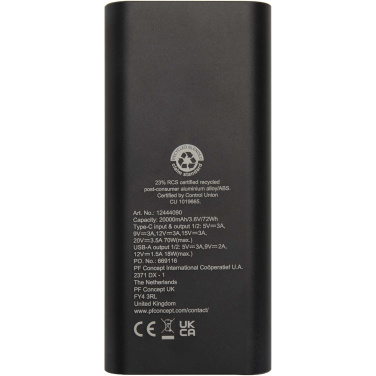 Logotrade reklaamkingid pilt: Acamar 20 000 mAh 70W sülearvuti akupank