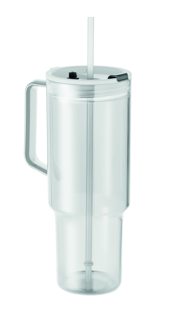 Logo trade firmakingi pilt: MUGORA RPET-klaasist joogitops 1200ml