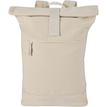 Logotrade reklaamtoote foto: Recanvas 14” GRS taaskasutatud rullitava kattega seljakott 16L