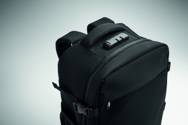 Logotrade reklaamtoote foto: 15" RPET seljakoti lukk 20L