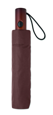 Logotrade reklaamkingituse foto: 21-tolline auto vihmavarju puidust käepide
