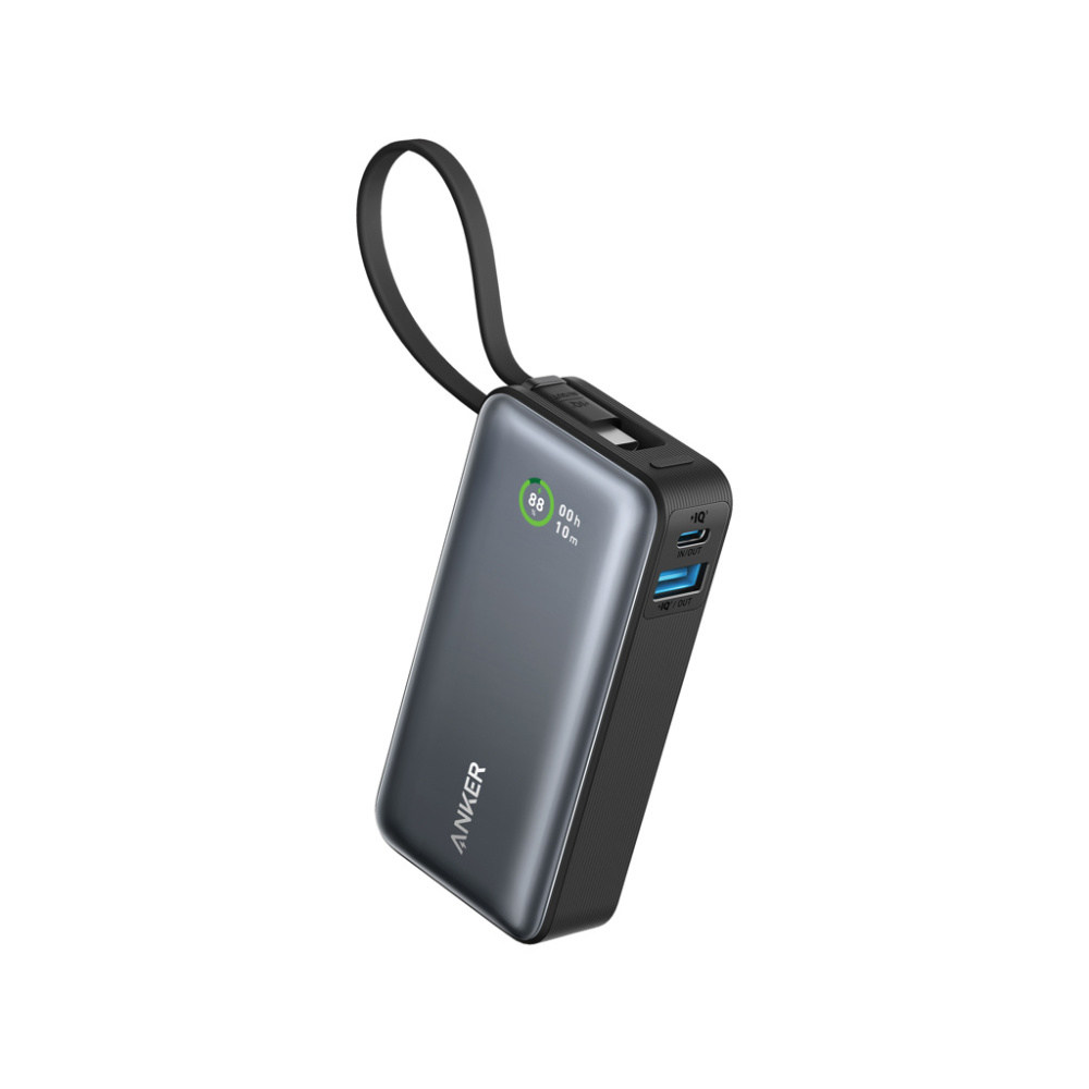 Logo trade meene pilt: Anker Nano Power Bank 30W, sisseehitatud USB-C kaabel