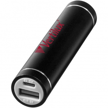 Logotrade liikelahjat mainoslahjat tuotekuva: Bolt alu -akku, 2200 mAh, musta