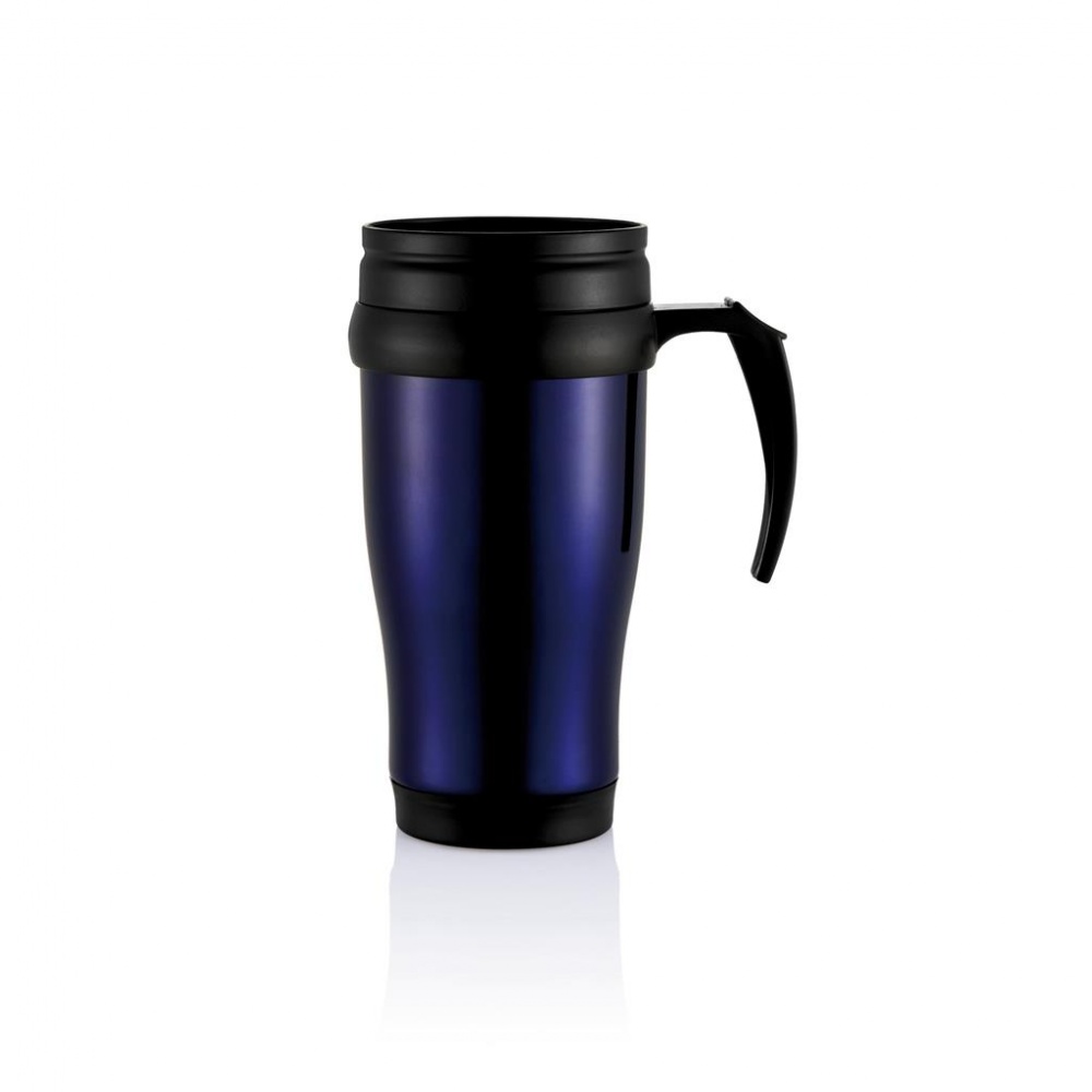 Logotrade mainoslahja tuotekuva: Stainless steel mug, purple blue