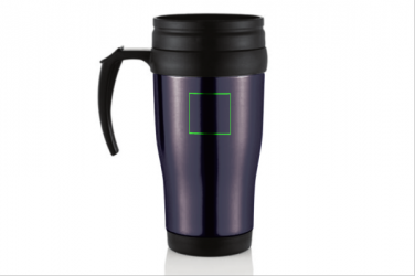 Logotrade mainoslahjat kuva: Stainless steel mug, purple blue