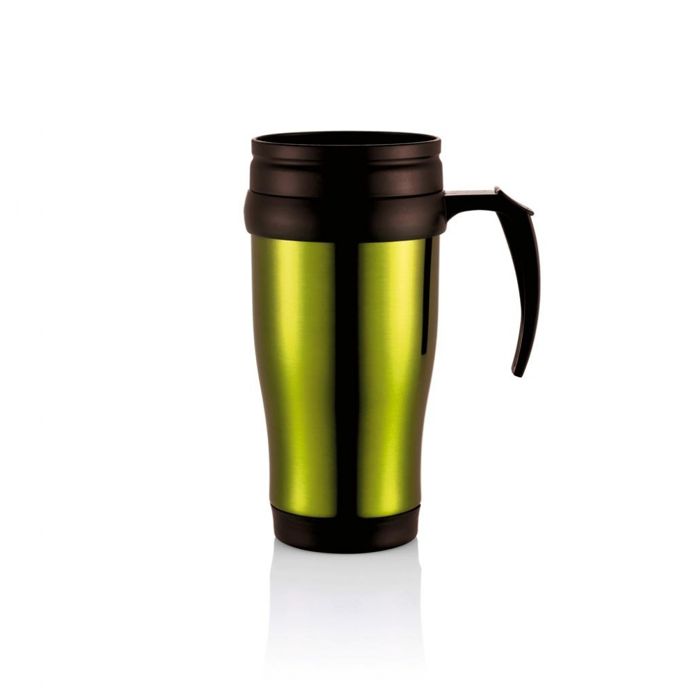 Logo trade mainoslahjat ja liikelahjat kuva: Stainless steel mug, green