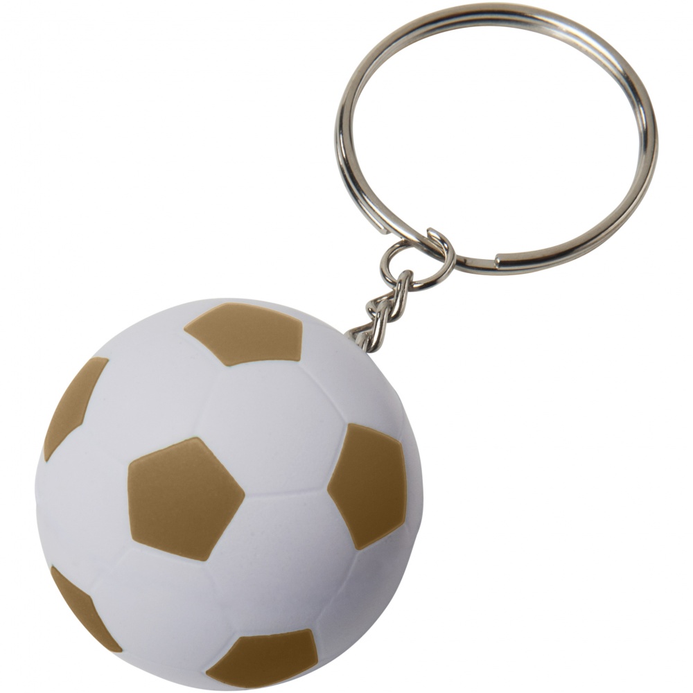 Logo trade mainoslahja kuva: Striker ball keychain - WH-GL, keltainen