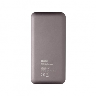 Logo trade mainostuote kuva: Reklaamtoode: Swiss Peak 8.000 mAh powerbank, grey