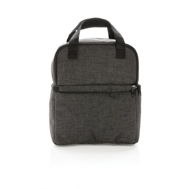 Logotrade liikelahjat kuva: Firmakingitus: Cooler bag with 2 insulated compartments, anthracite