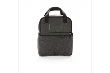 Logo trade mainostuotet tuotekuva: Firmakingitus: Cooler bag with 2 insulated compartments, anthracite