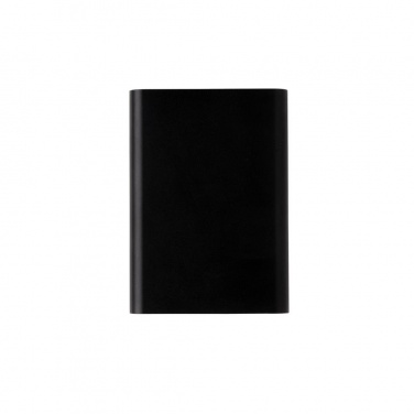 Logotrade mainostuote tuotekuva: Ärikingitus: Aluminium 5.000 mAh pocket powerbank, black