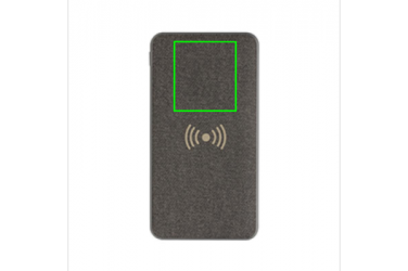 Logo trade liikelahja mainoslahja tuotekuva: Ärikingitus: Tela 8.000 mAh 5W Wireless Powerbank, grey