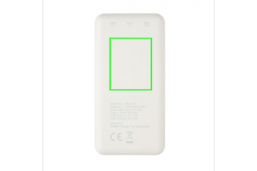 Logotrade mainostuote tuotekuva: Reklaamkingitus: High Density 10.000 mAh Pocket Powerbank, white