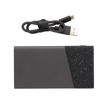 Logotrade liikelahja mainoslahja kuva: Reklaamkingitus: Swiss Peak 5.000 mAh pocket powerbank, black