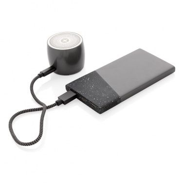 Logo trade liikelahja kuva: Reklaamkingitus: Swiss Peak 5.000 mAh pocket powerbank, black