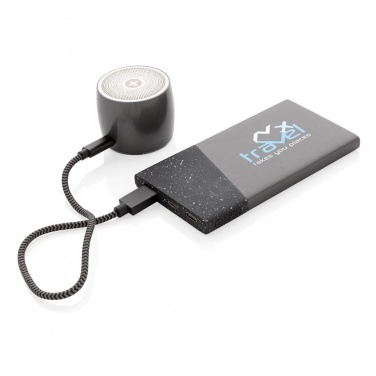 Logotrade liikelahja tuotekuva: Reklaamkingitus: Swiss Peak 5.000 mAh pocket powerbank, black