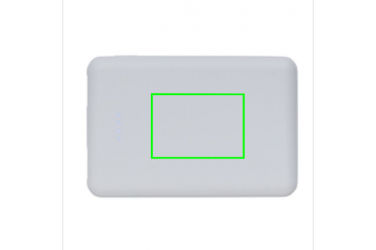 Logo trade liikelahjat tuotekuva: Reklaamkingitus: 5.000 mAh antimicrobial powerbank, white