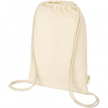 Logotrade mainostuote tuotekuva: Orissa 100 g/m² organic cotton drawstring bag 5L