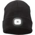 Mighty LED knit beanie, Tasainen musta